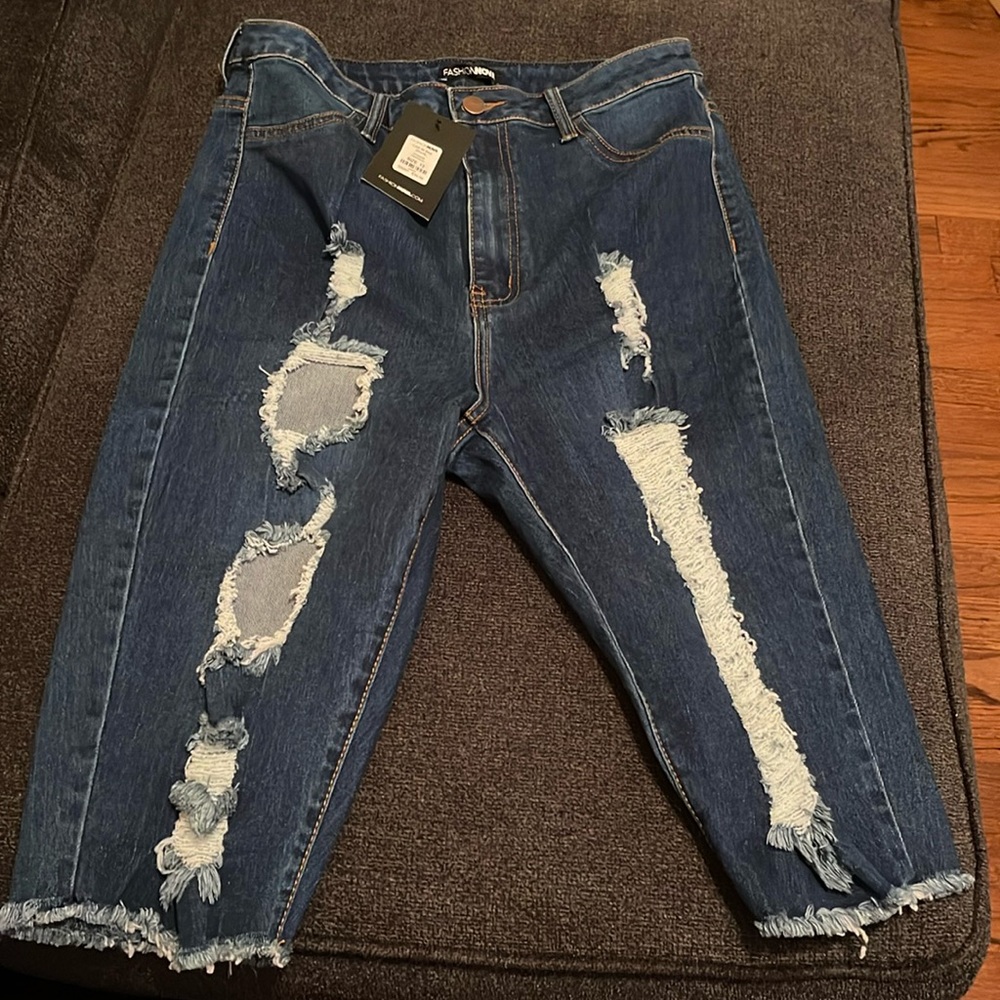 Distressed Bermuda Shorts Fashion Nova